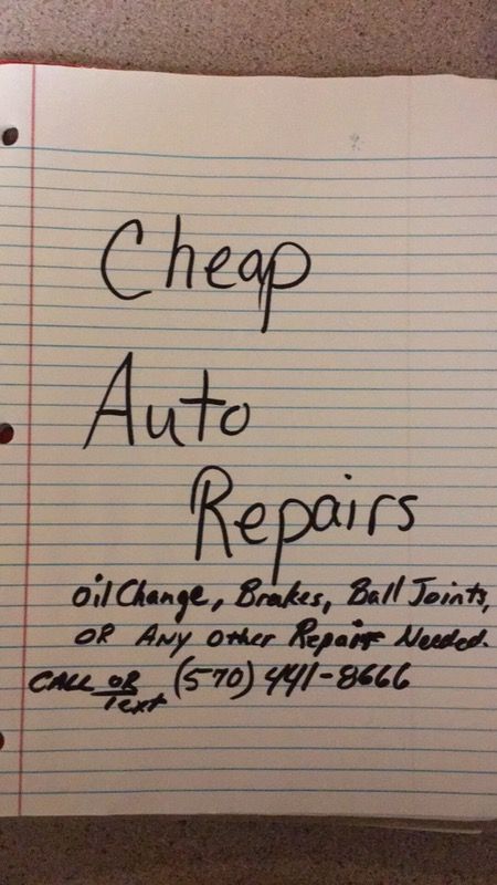 Auto repairs