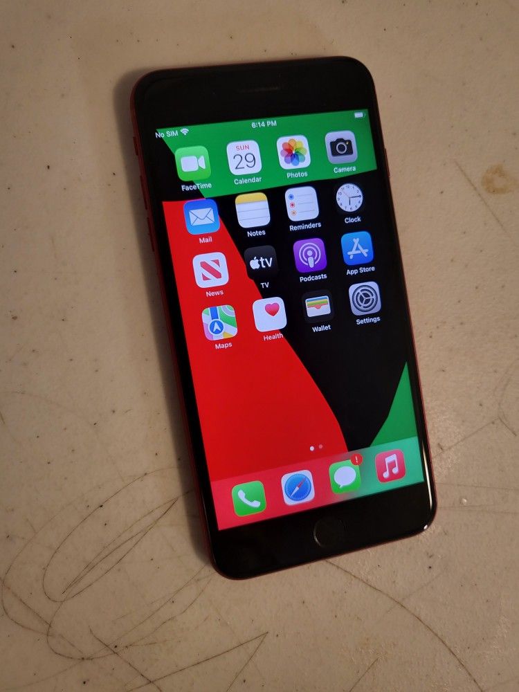 Apple iPhone 8 plus 64 GB UNLOCKED. COLOR RED. WORK VERY WELL.PERFECT CONDITION.
