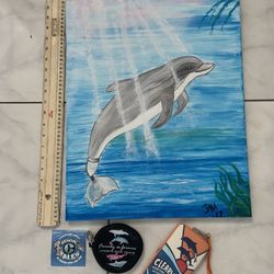 Canvas Painting Clearwater Marine Aquarium . Famous Winter The Dolphin