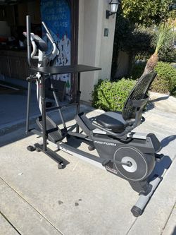 Stationary Bike And Table For Sale