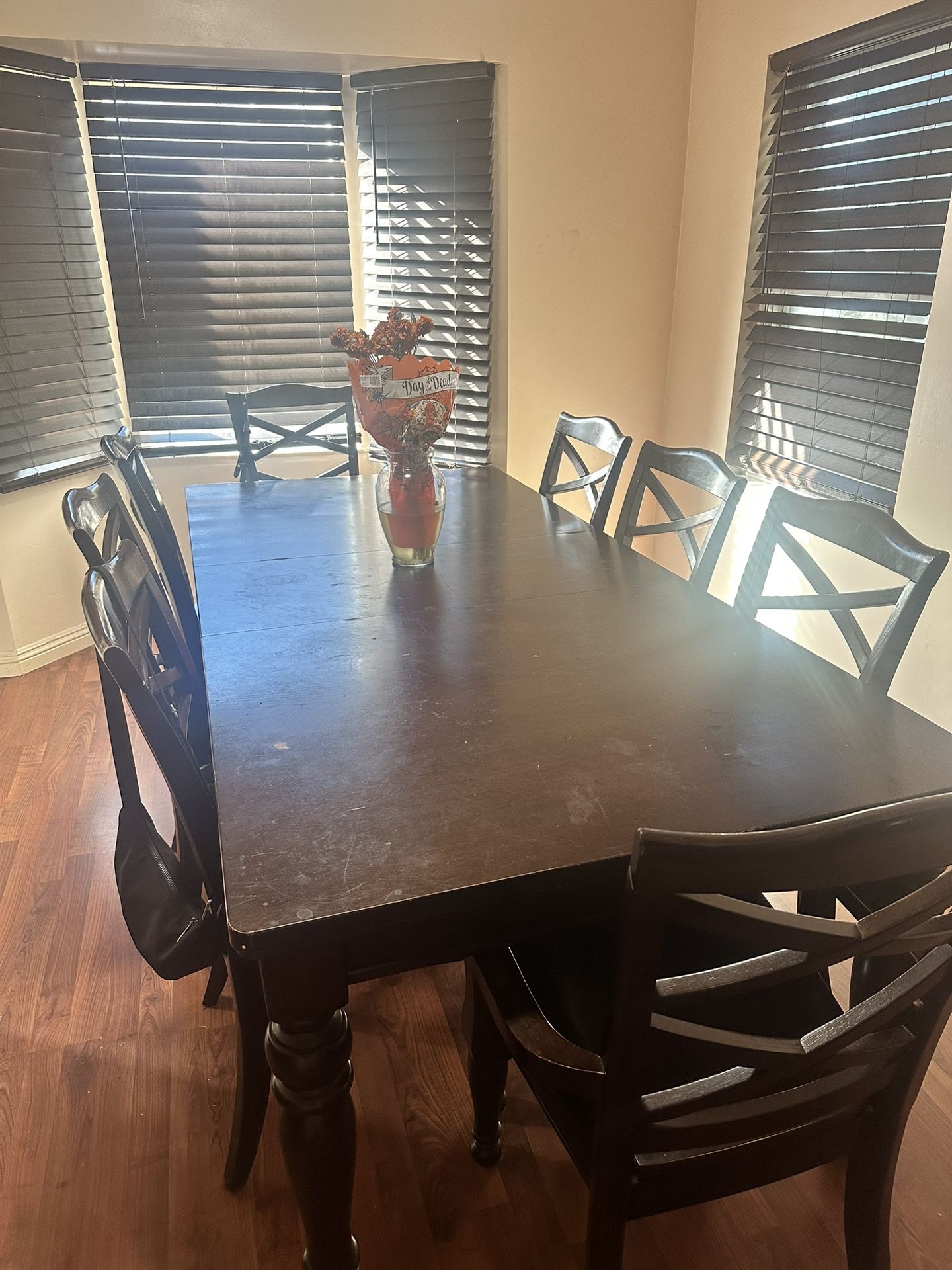Dark Wood Dining Table