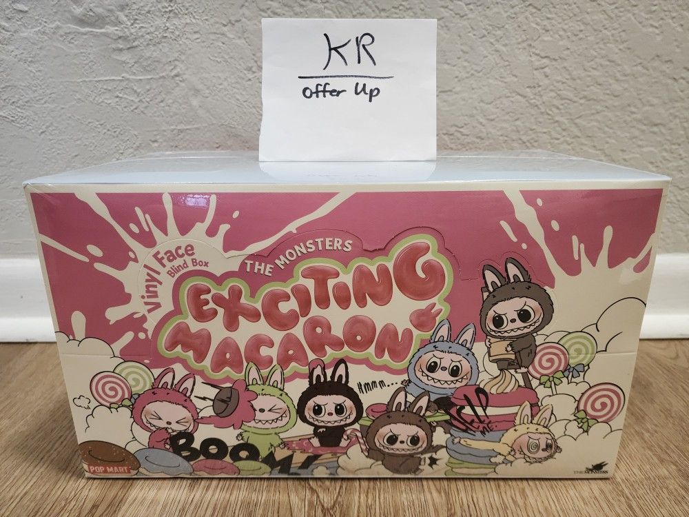 POPMART Labubu The Monsters EXCITING MACARON Plush New (6PCS Set) Sealed Case