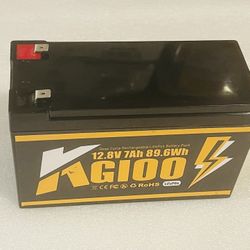 Batería de ciclo profundo LiFePO4 de litio de 12V 7Ah, batería recargable de fosfato de hierro y litio de más de 4000 ciclos profundos para Power Whee