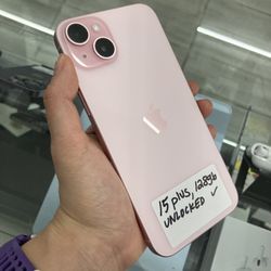 Pink 15 Plus Unlocked. Cash Or $50 Down W Approval 