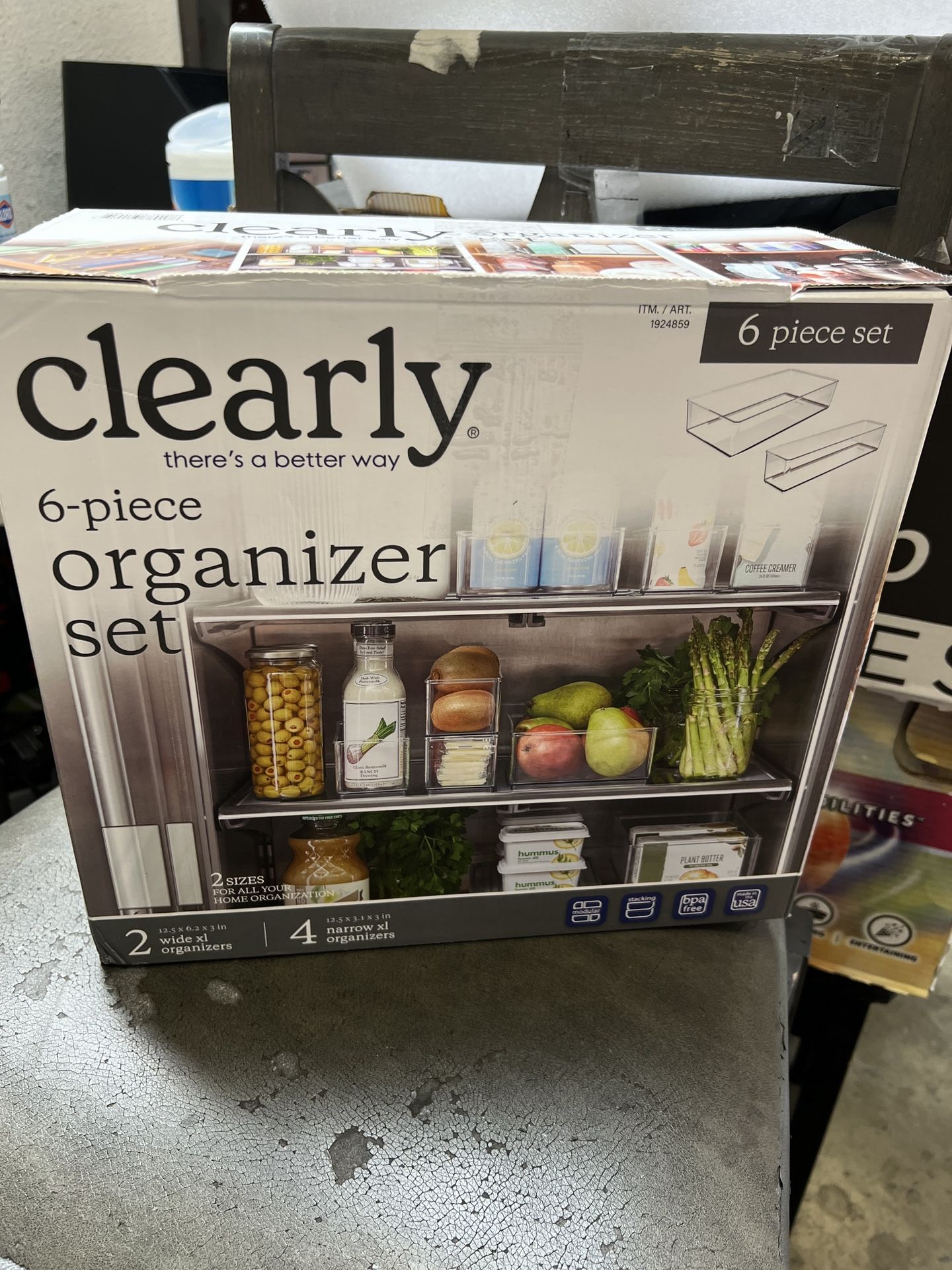 Clearly 6-piece Organizer Set