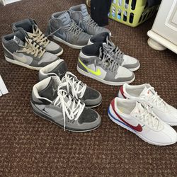 Nike Jordans, Dunks, Cortez’s. Size 10.5 