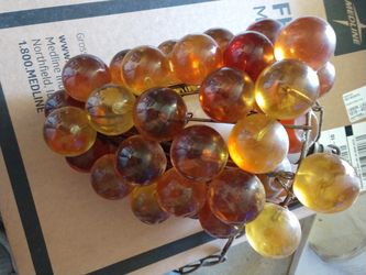 Vintage acrylic grapes lamp