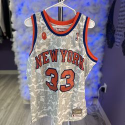 Bape x New York Knicks Patrick Ewing Jersey 