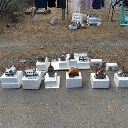 Christmas Village Antique Set