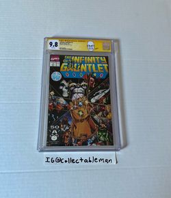 Infinity Gauntlet #1 CGC 9.8 Marvel Comics 1991 Signed by Jim Starlin