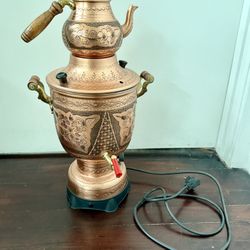 Antique + Handmade Turkish Samovar