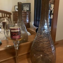 Glass Decor Candle Holder & Vase 