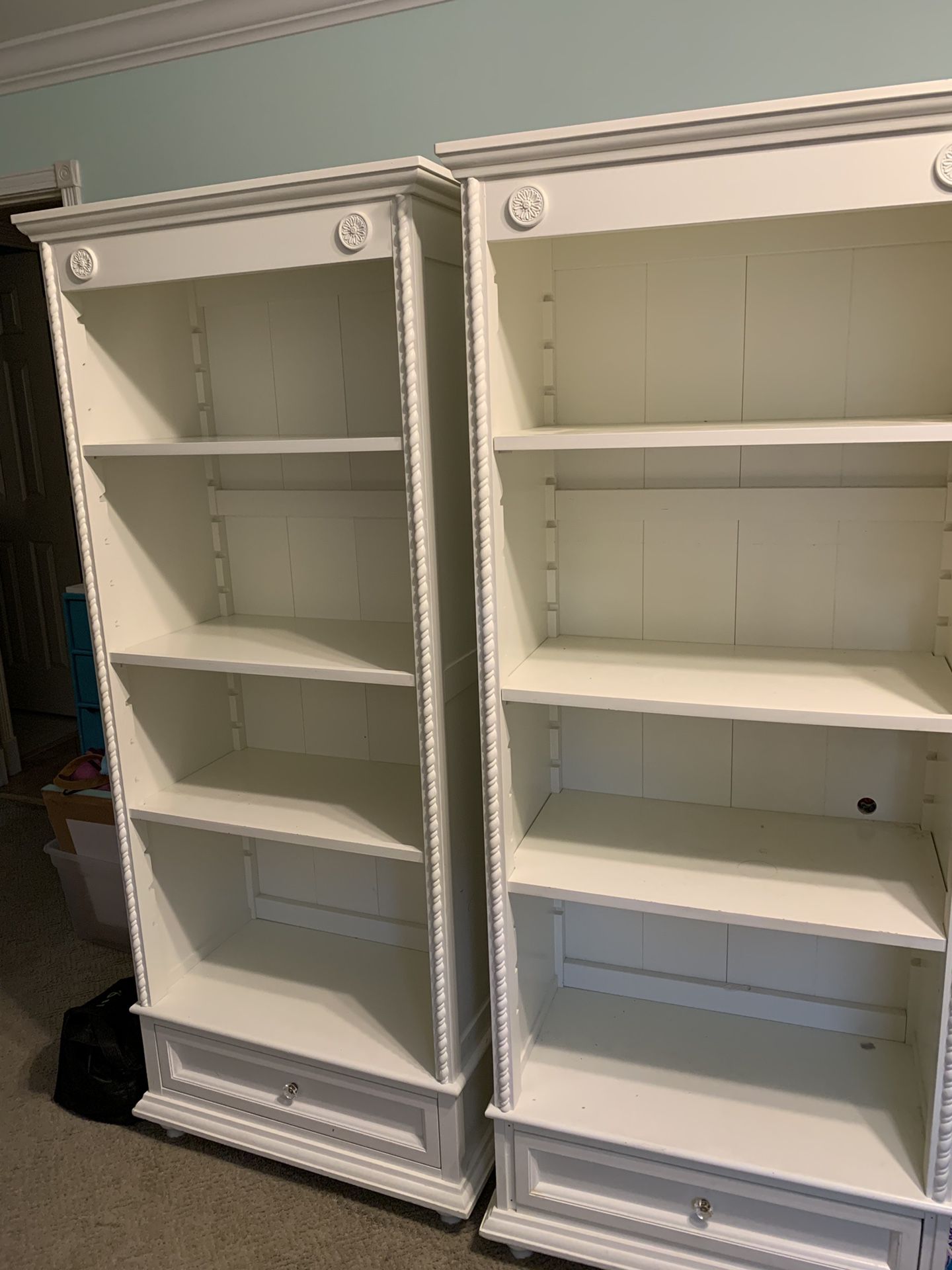 White Bookshelves ( two quantity)