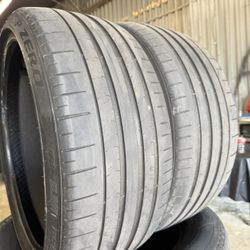 2 USED  235/35/20 PIRELLI PZERO Tires