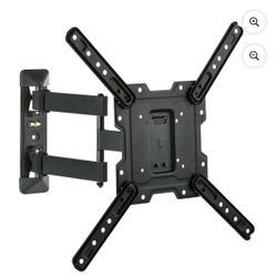 onn Full Motion TV Wall Mount for 19" to 50" TVs, UL Listed, swivel ±45°, up to +5/-15°Tilting