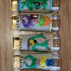 Mexico hand made 6 set shot glass 🥃