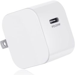 USB C Charger, 20W Fast Charger with Foldable Plug,PD Fast Charger for iPhone 13/13 Mini/13 Pro/13 Pro Max/12/11/11 Pro Max/XS/XR/8/8 Plus, Galaxy, Pi
