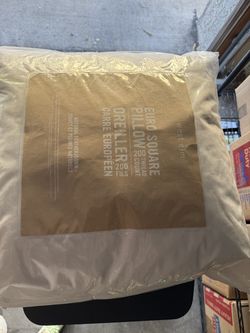 West Elm Euro pillows
