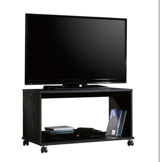 Mainstays TV Cart for Flatscreen TVs up to 32", True Black Oak Finish