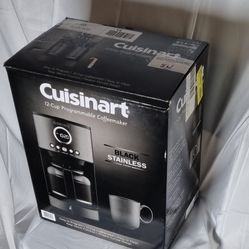 Cuisinart 12-Cup Programmable Coffeemaker Black Stainless – New Open Box