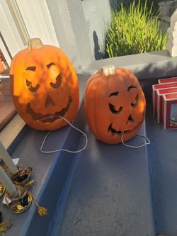 Plug In Lighted  Jack O Lantern 