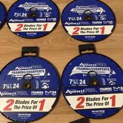 Avanti Pro Framing Blades 7 1/4” 24 Teeth (2 For 1)