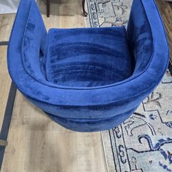 2 Luxury Blue Living Room Chairs