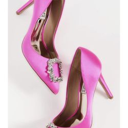 Badgley Mischka Hot Pink Pumps 