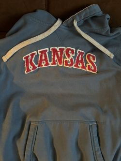 KANSAS oversized blue hoodie 