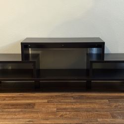 Modern Black TV Stand / Media Console 