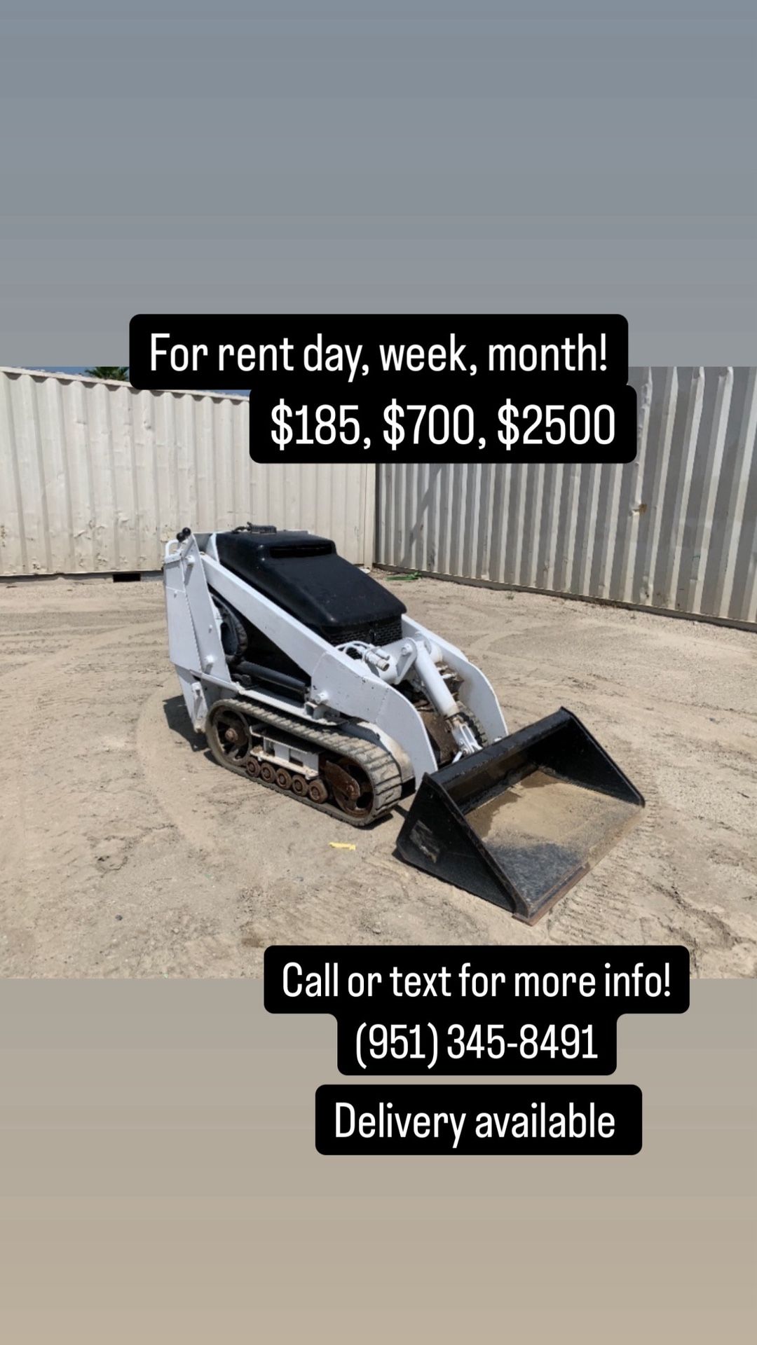 Walk-behind Mini Skidsteer