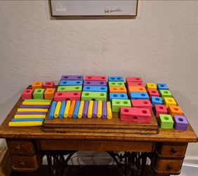 Spark Create Imagine Foam Peg Building Blocks 55 Pieces