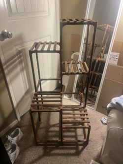 Wood Plant stand 5 Tier 