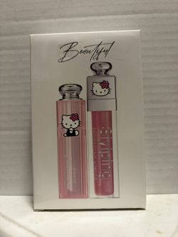 Hello Kitty Lip Balm And Lip Gloss