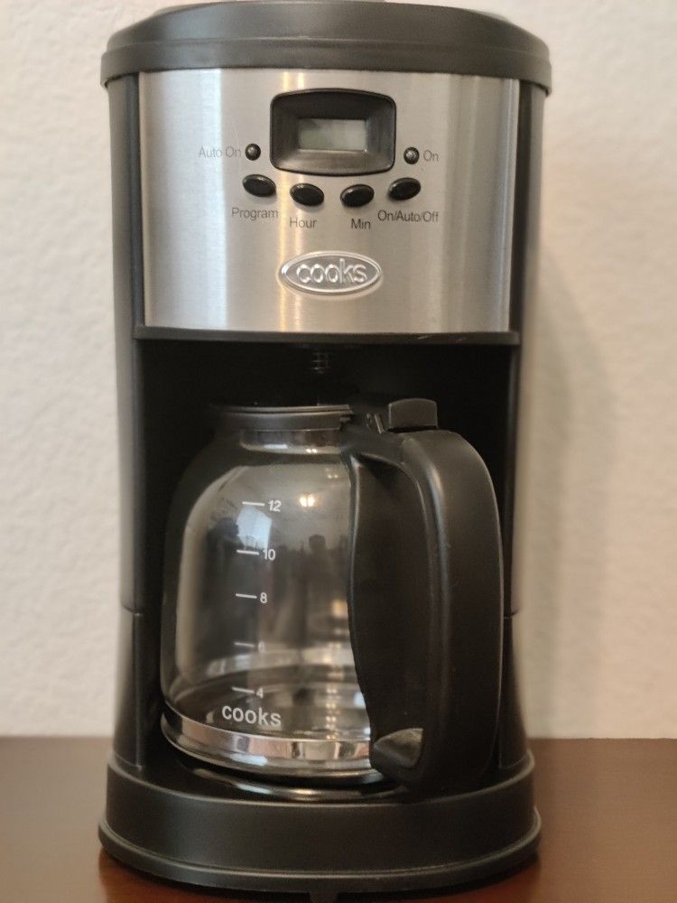 Cooks Essentials 12-Cup Programmable Digital Drip Coffee Maker