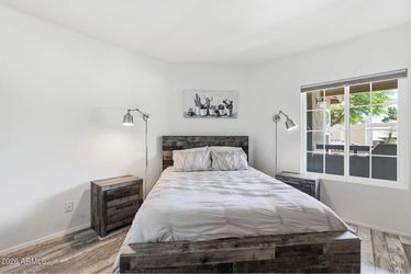 Queen bed frame + mattress
