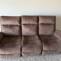  2-Year-Old Recliner Couch – Used, As-Is Condition  