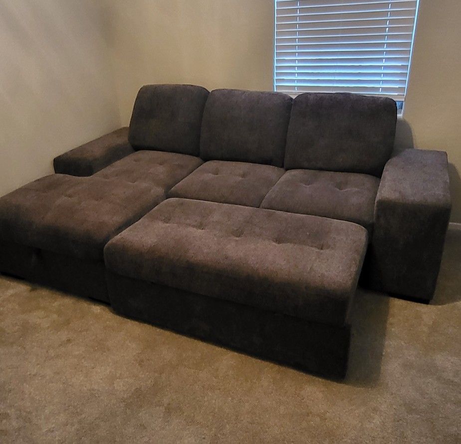 AFW Reagan 2 PC Sectional Couch W Storage