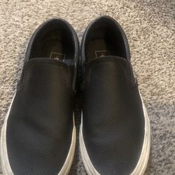 Leather Vans.        7 1/2