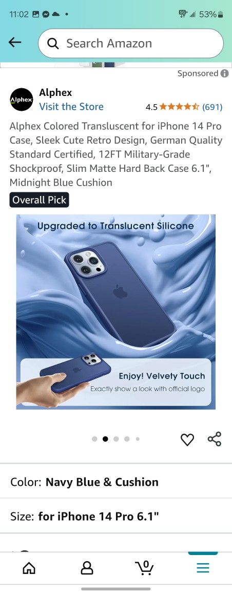 Iphone 14pro Orange Case