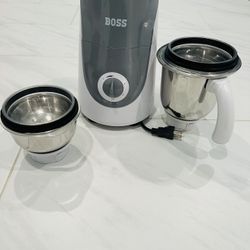 Boss Mixer Grinder 750W With 2 Stainless Steel Jar