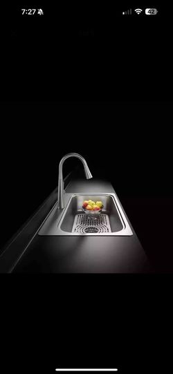 Verse Stainless Steel 33 in. Single Bowl Drop-In Kitchen Sink with Faucet 