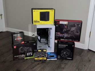 Custom PC – Ryzen 7 5700X, RTX 3060 12GB, 64GB RAM, 1TB NVMe – With Original Boxes