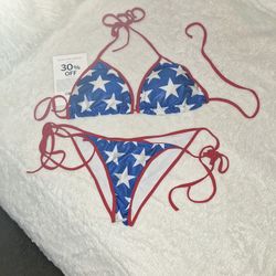 4th Of July Scrunch Bottim Bikini 