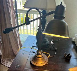 Adjustable Bronze Desk Lamp