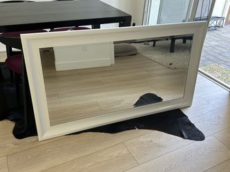 Mirror With white frame