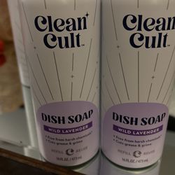 Clean Cult. Dish Soap Wild Lavender Set For 2