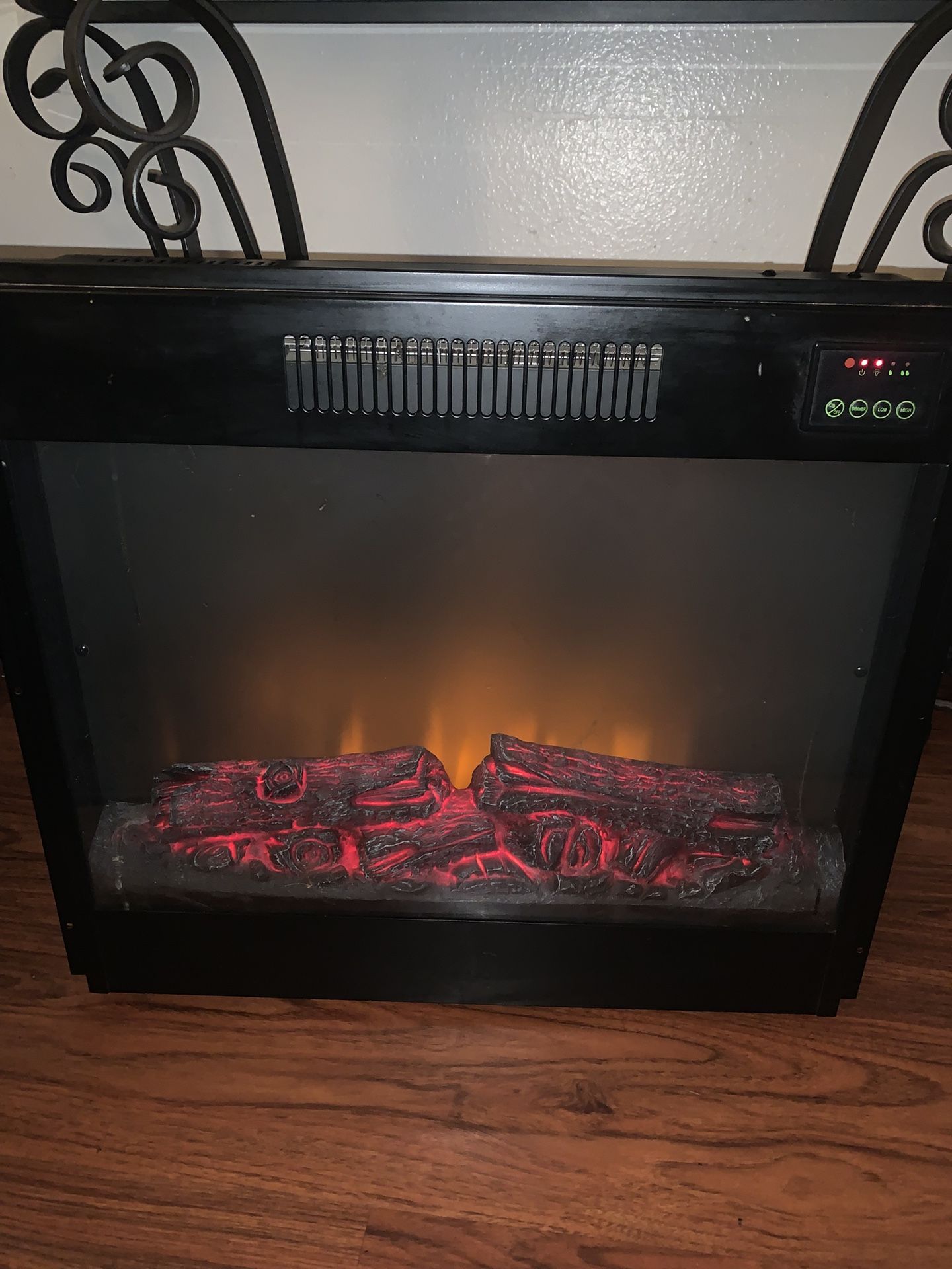 Christmas fireplace heater plug-in