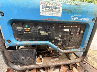 6000 Watt Portable Generator, TPG4-6000HDX, Untested, Sold As-Is