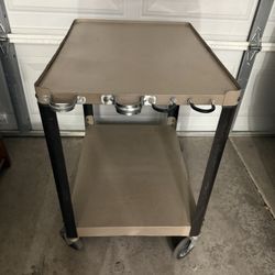 Metal 2 Tier Utility Rolling Cart. Very sturdy